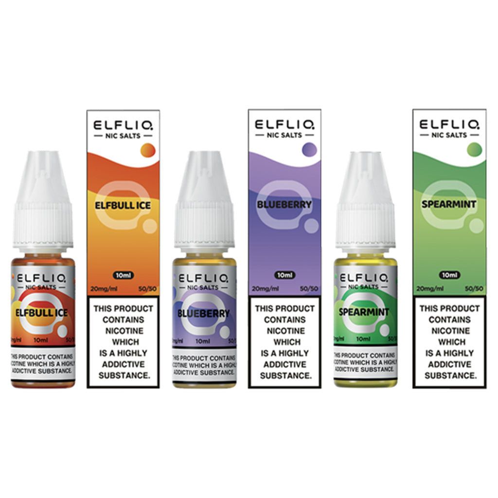 ElfLiq Nic Salt E-liquids By Elf Bar - 7 For £18.97