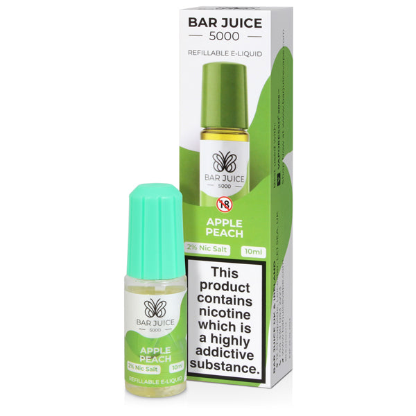 Apple Peach Nic Salt E-liquid By Bar Juice 5000