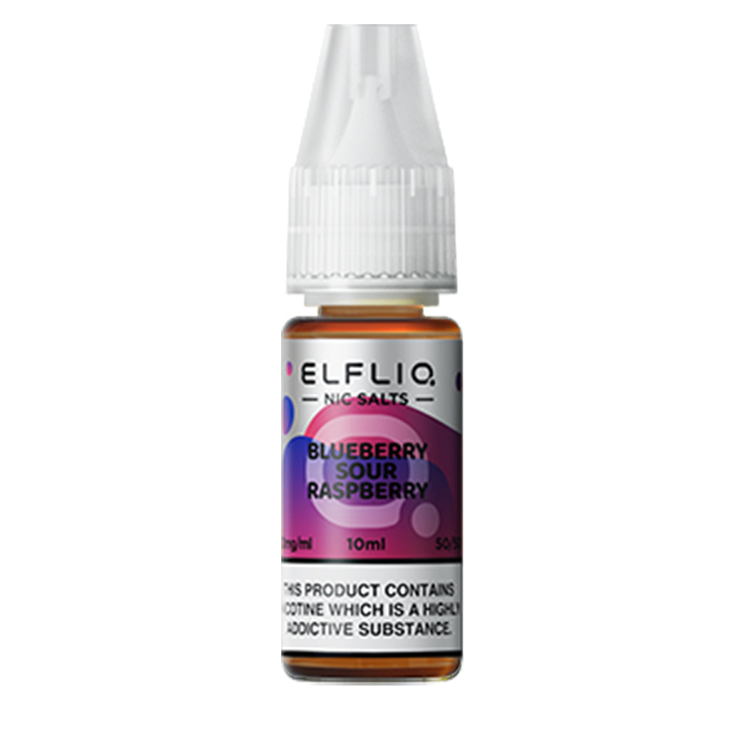 Blueberry Sour Raspberry Nic Salt E-liquid By Elfliq Elf Bar