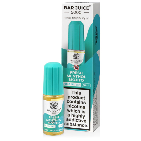 Fresh Menthol Mojito Nic Salt E-liquid by Bar Juice 5000