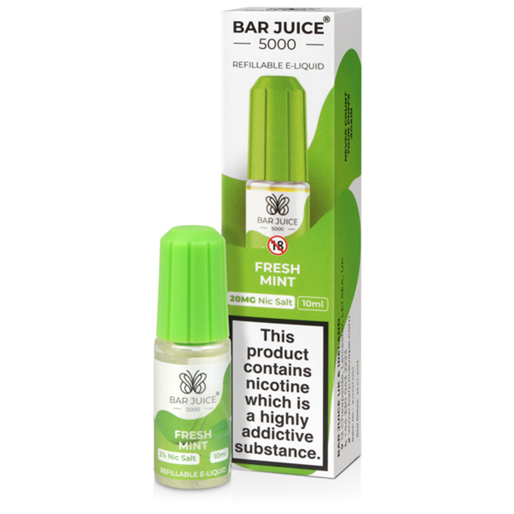 Fresh Mint Nic Salt E-liquid By Bar Juice 5000