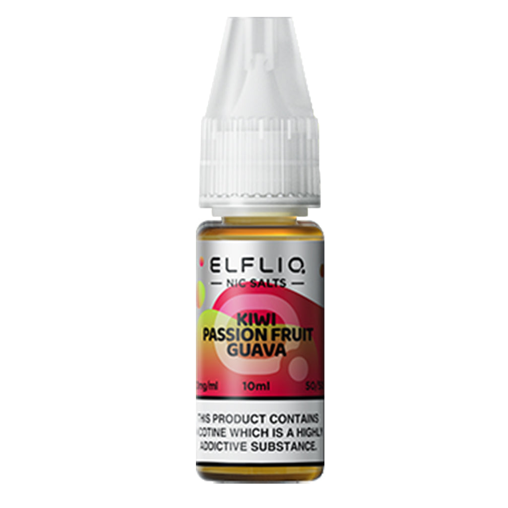 Kiwi Passion Fruit Guava Nic Salt Eliquid By Elfliq Elf Bar