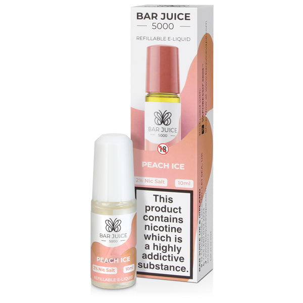 Peach Ice Nic Salt E-liquid By Bar Juice 5000