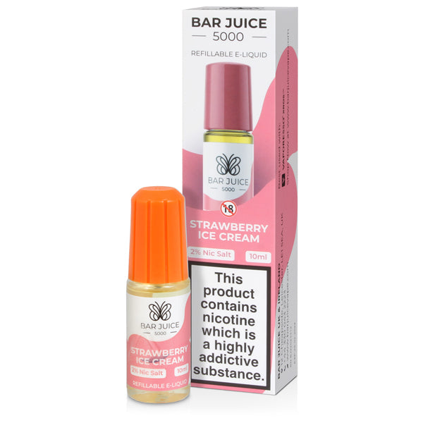 Strawberry Ice Cream Nic Salt E-liquid By Bar Juice 5000