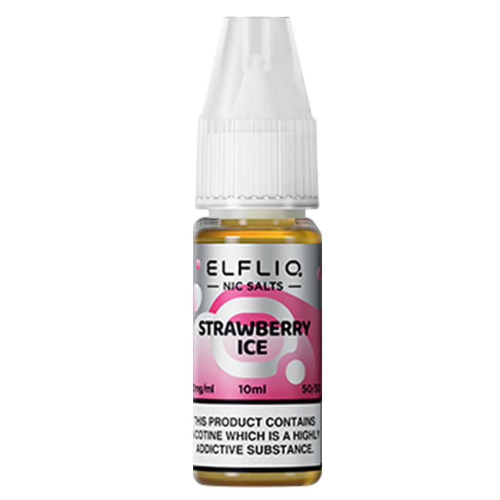 Strawberry Ice Nic Salt E-liquid By Elfliq Elf Bar