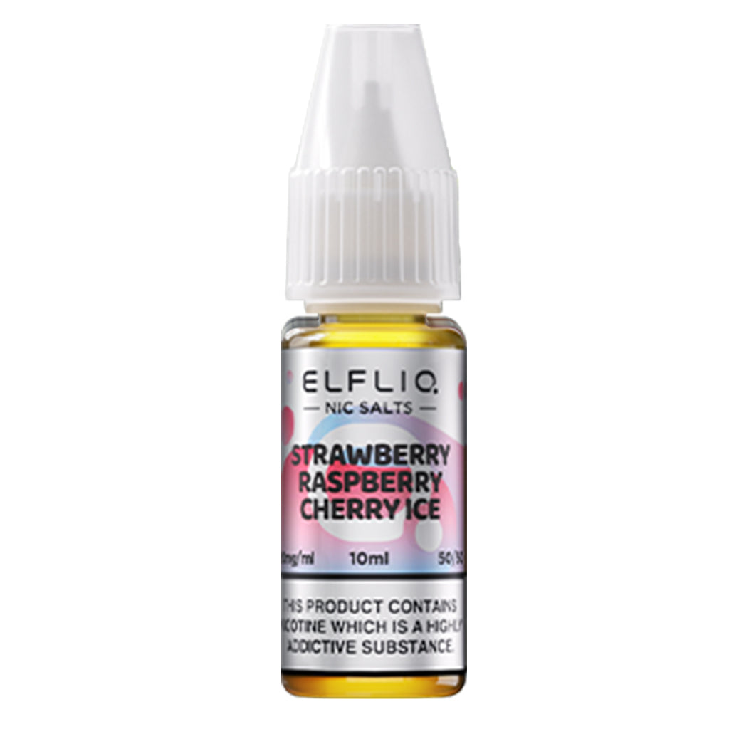 Strawberry Raspberry Cherry Ice Nic Salt E-liquid By Elfliq Elf Bar