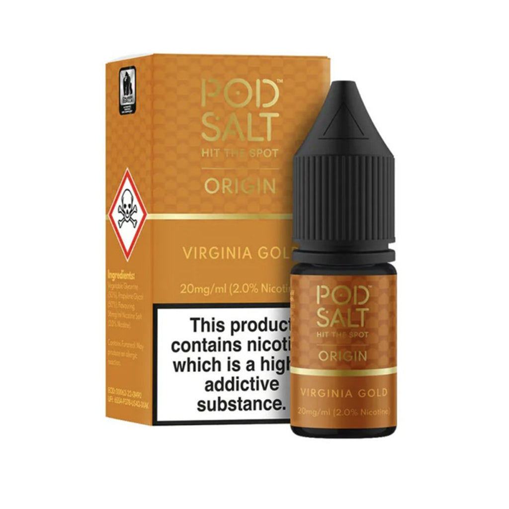 Virginia Gold Nic Salt E-Liquid by Pod Salt Origin